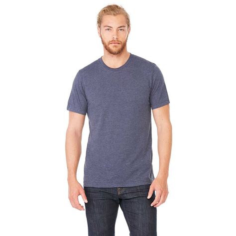 Bella + Canvas Unisex Heather Midnight Navy Jersey Short-Sleeve T-Shir