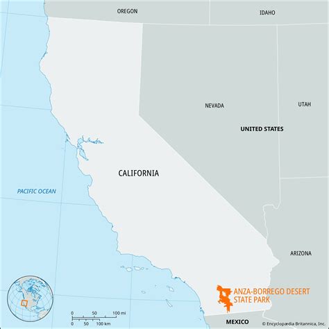 Borrego Springs California Map BorregoHiking.com: Hiking Trails Anza