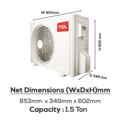 Buy TCL 1.5 Ton 5 Star Elite Series-iECO Air TAC-18CSD/V5S Split AC at ...