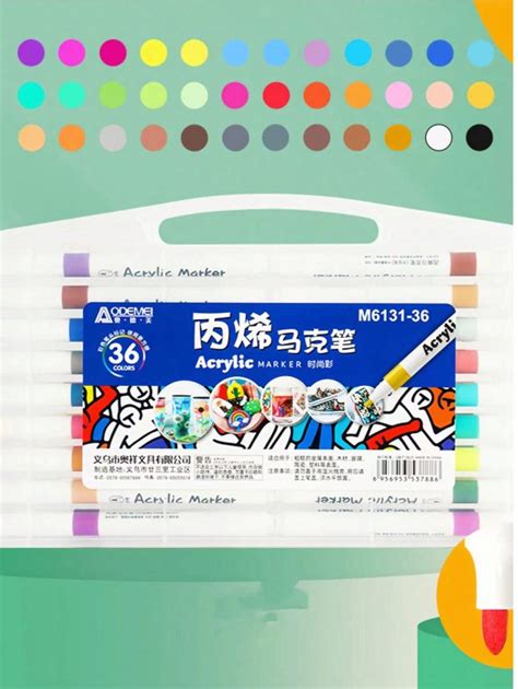 Dual-ended Acrylic Oil-based Marker Pen | SHEIN USA