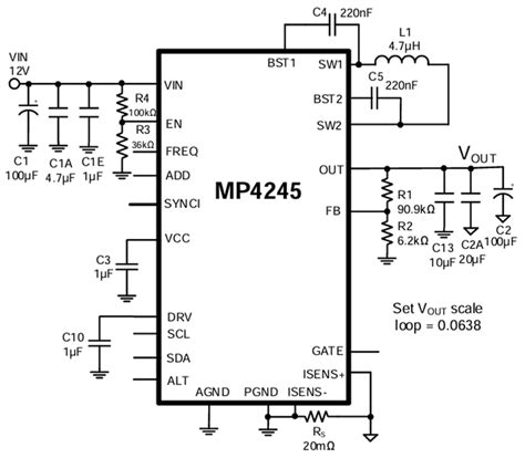 MP4245 Buck-Boost Converter - MPS | Mouser