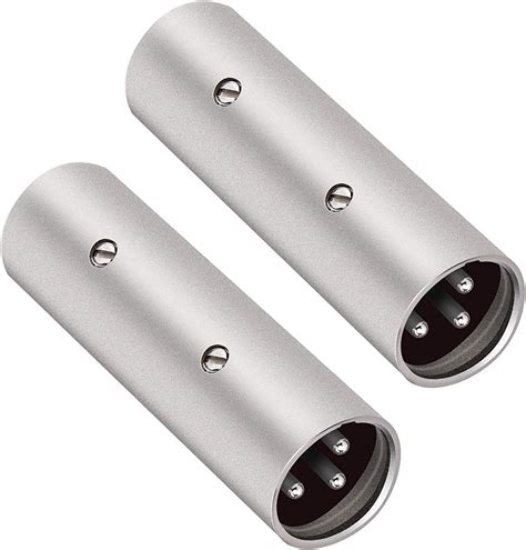 KEBILSHOP XLR Male to XLR Male Adapter - XLR 3-Pin Male to XLR 3-Pin ...