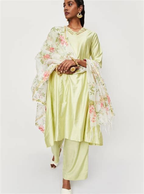 Buy Women Lace-Detailed Ethnic Set Online at just Rs. 1999.0 ...