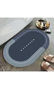 BASEVEL Soft sillicon Super Absorbent Door Mats (40x60) Bath Mat Anti ...