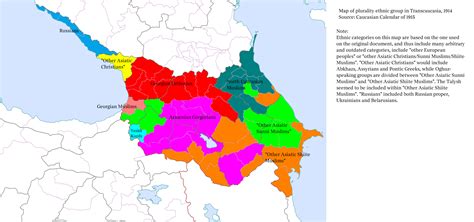 North Caucasus Ethnic Group Map