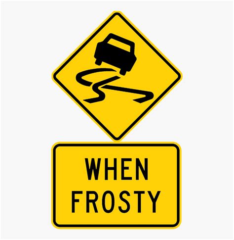Australian Slippery Road Surface Sign - Slippery Road Sign Australia, HD Png Download - kindpng