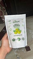 MYHERB 100% Natural Organic Amla Indian Gooseberry Powder (Dry), For ...
