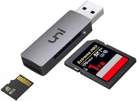 SD Card Reader, uni USB 3.0 to SD/Micro SD Card Adapter 2-in-1 ...
