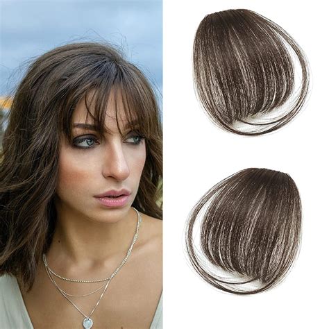 Amazon.com : 2PCS Hair Clip in Bangs, Curved Bangs Hair Clip Wispy ...