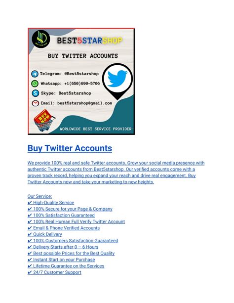 PPT - Buy Twitter Accounts for sale-2025 PowerPoint Presentation, free ...