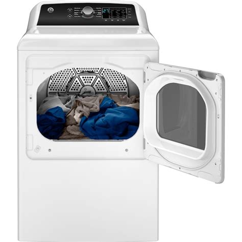 GE 7.4-cu ft Vented Electric Dryer (White) GTD58EBSVWS at Lowes.com