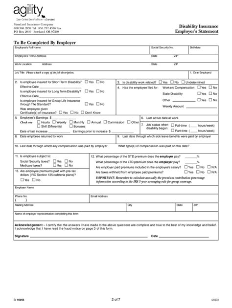 Image result for Disability Insurance Claim Form