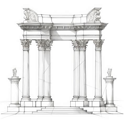 Premium Photo | Architectural Harmony A Visual Representation of Post ...