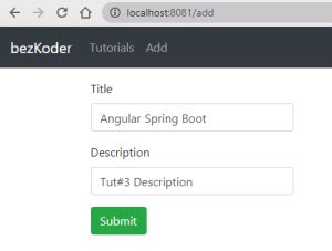 Spring Boot and Angular Example 的图像结果