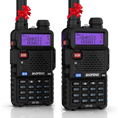 Buy BAOFENG UV-5G (UV-5X) GMRS Radio, Long Range Rechargeable Two Way ...