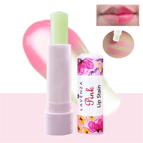 pH Adaptive Natural Pink Lipstain & Lip Balm (2in1) | Lavenza Naturals