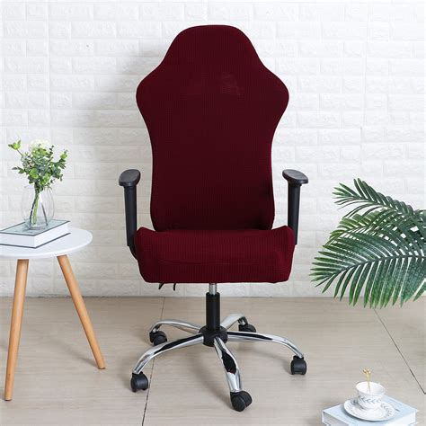 Jacquard Office Boss Chair Covers | Stretchable & Stylish | HOKIPO ...