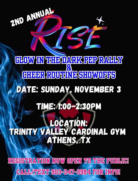 ? Rise Pep Rally 2024 ?, Trinity Valley Community College (Athens ...