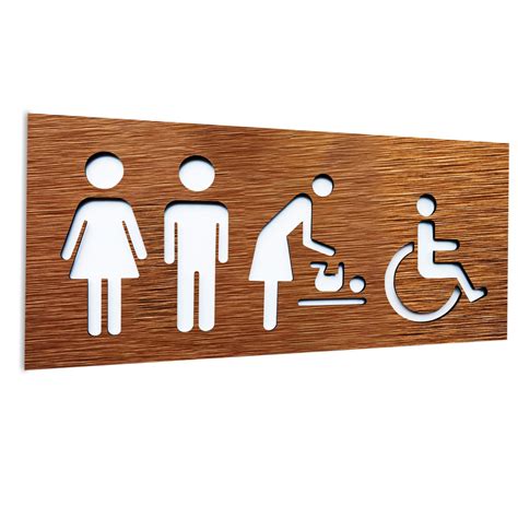 Buy BSYDESIGN Aluminium Male Female Baby change and Handicap Bathroom ...