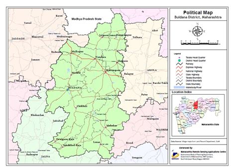 Buldhana District Political Map