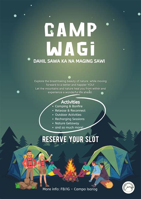 CAMP WAGI (Dahil Sawa Ka Na Maging Sawi), Campo Isarog, Naga City, 9 ...