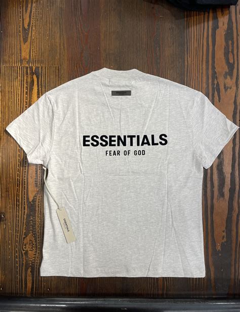 Essentials Fear of God Light Oatmeal Short Sleeve T-Shirt Tee Size ...