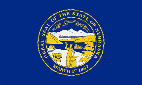 Nebraska state flag. Vector illustration. 10795162 Vector Art at Vecteezy