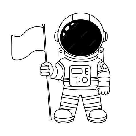 Premium Vector | Doodle astronaut outline astronaut isolated on white ...