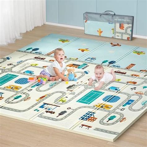 Buy Terviiix Extra Large Reversible Baby Play Mat, BPA Free Learning ...