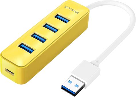 Buy iDsonix USB 3.0 Hub, 4-Port 5V / 2A Powered USB Hub, 5Gbps ...