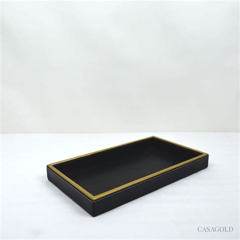 Leather Bathroom Set - Black