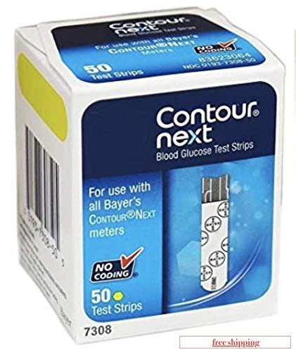 Buy Ascensia es Care 7311 Contour Next Blood Glucose Test Strip, 50 ...