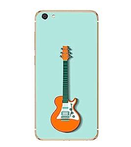 Fiobs Designer Back Case Cover for Vivo X7 (Guitar Symbol Music Sangeet ...