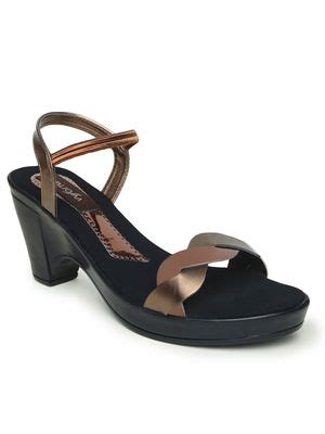Buy VALIOSAA Solid Metallic Sandals Online