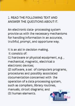 Image result for Exercise in Data Processing