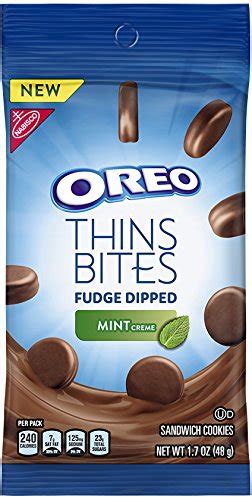 Buy OREO Thins Bites Fudge Dipped Chocolate Sandwich Cookies, Mint ...