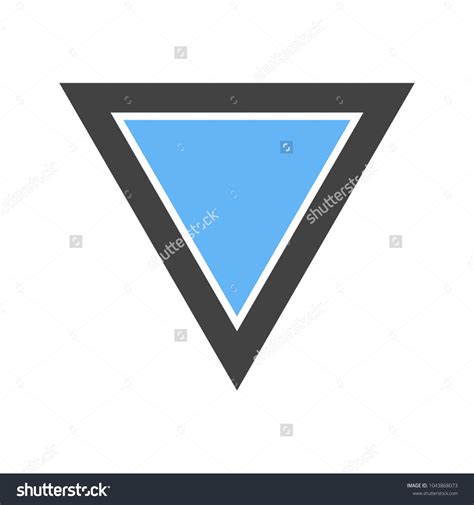 Inverted Triangle Icon Stock Vector (Royalty Free) 1043868073 ...