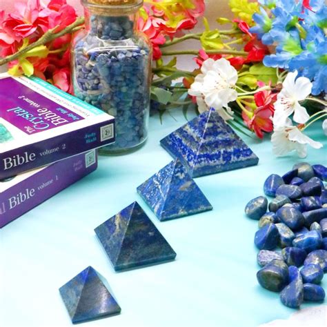 Shop Authentic Lapis Lazuli Pyramid Online in India - Talk to Crystals