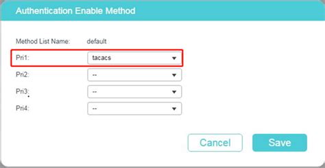 How to achieve AAA Authentication through TACACS + server on the switch ...