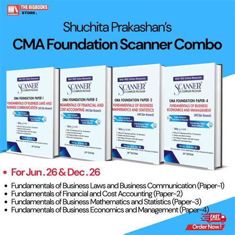 CMA Foundation Scanner Combo (Papers 1–4) For Jun .26 & Dec 26 ...
