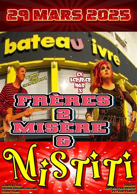 Mistiti rock le Bateau Ivre, Le Bateau Ivre, Tours, 29 March 2025 ...