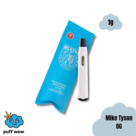 Mike Tyson OG 1g Vape Pen - Milky Way • Puff Wow Weed Delivery
