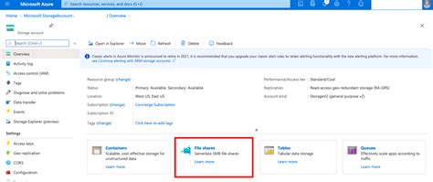 Azure File Storage 的图像结果