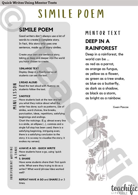 Simile Poems Examples