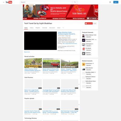 “Tech Travel Eat by Sujith Bhakthan” - nomination for The Indian ...