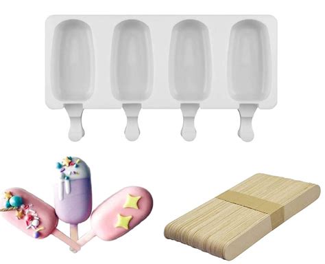 Buy JAPVA MART Silicone Reusable Popsicle Maker Homemade Frozen Pop ...