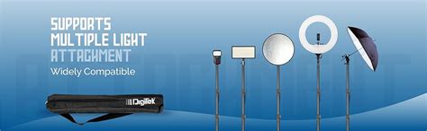 DIGITEK® (DLS-006FT) Lightweight & Portable Aluminum Alloy Light Stand ...