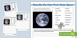 Describe Space Writing Activity (teacher made) - Twinkl