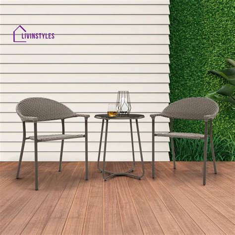 Ulli Outdoor Patio Seating Set 2 Chairs and 1 Table Set (Brown) – LivIn ...
