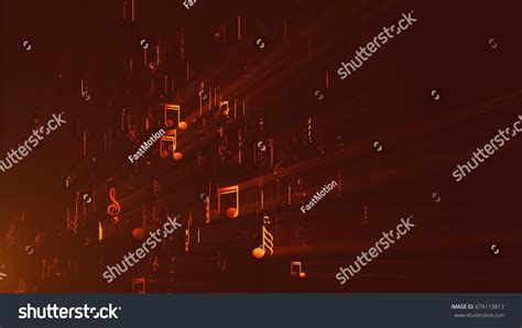 27 Music Notes On Colorful Background Animation Loop Images, Stock ...